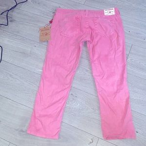 Stunning pink True religion jeans